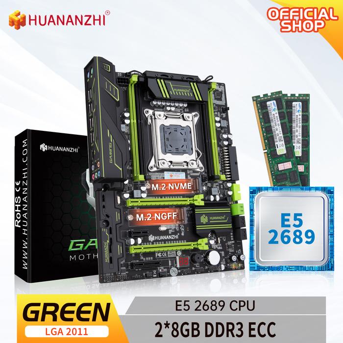 Huananzhi X79 Green V3.1 Motherboard ATX LGA2011 Intel Q75 DDR3