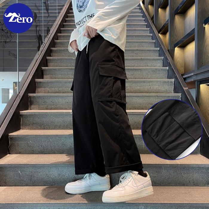 Korean style celana cargo pria joger cargo pria baggy pants pria kulot over size cargo pants Hight Q