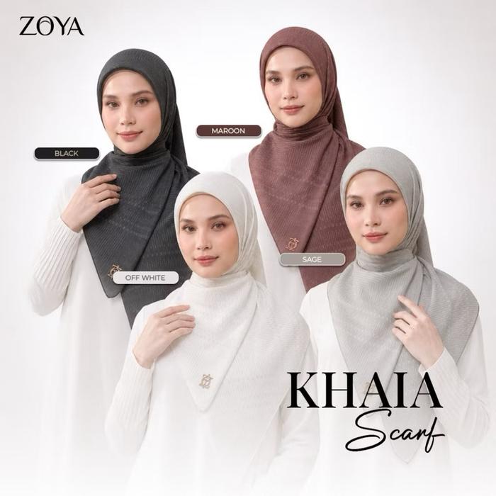 Zoya Khaia Print Scarf Ziplock