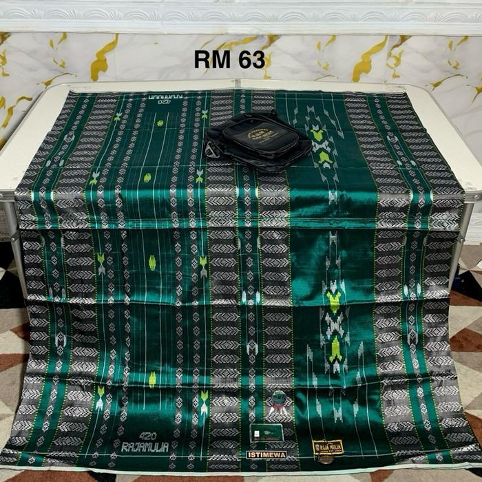 SARUNG TENUN RAJA MULIA 420 SUTRA ASLI 100% MEWAH