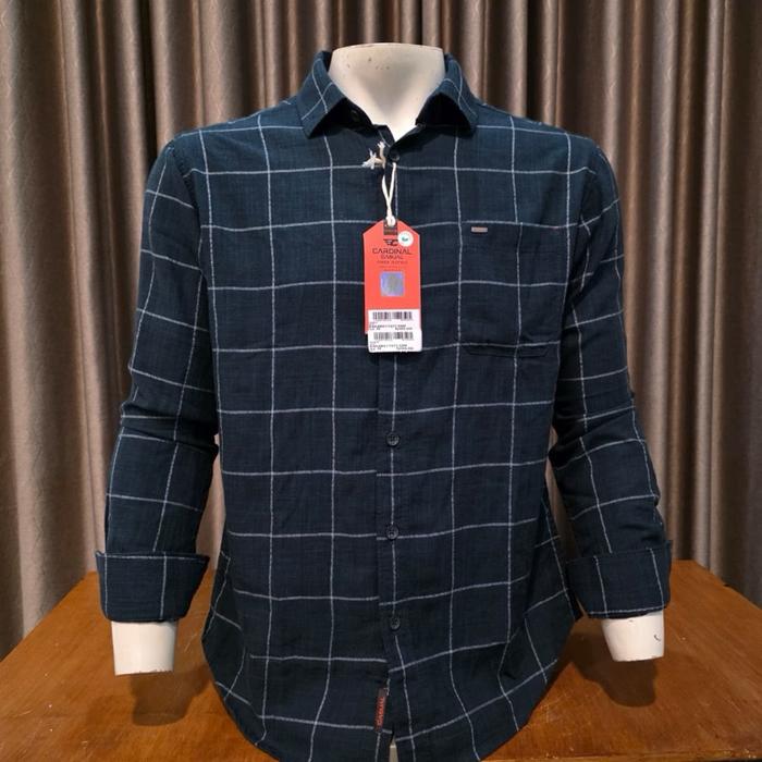 Kemeja Pria Lengan Panjang Cardinal Kasual Premium New Serries Original Keren