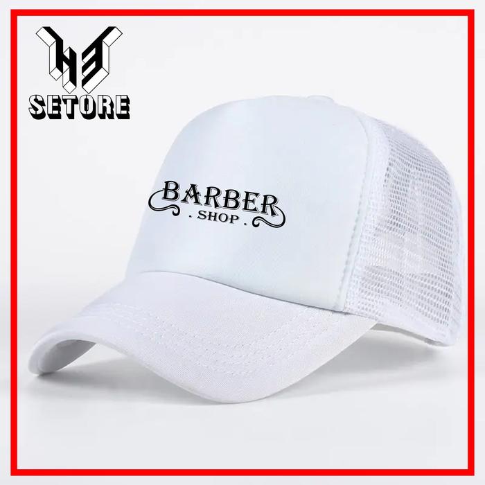 TOPI BARBER SHOP SABLON DTF / TOPI JARING BARBER SHOP SABLON DTF / TOPI TRUCKER BARBER SHOP SABLON D