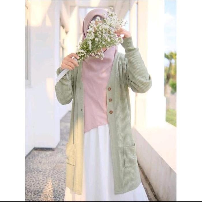 Belle Cardy Kancing / Cardy Kancing / Long Cardy Rajut / Cardy Korean Se