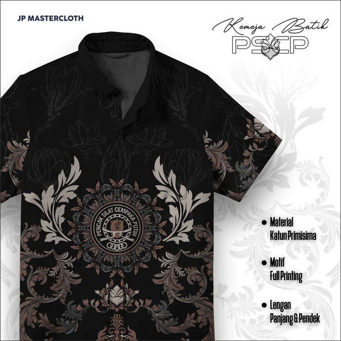 Kemeja Batik PSCP Cempaka Putih Full Printing Bahan Primisima