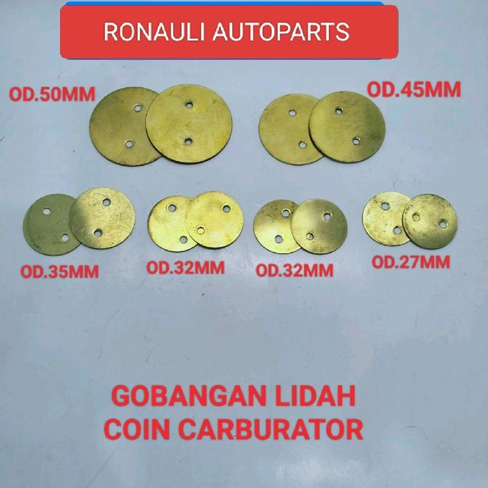 Gobangan lidah carburator koin carburator GRAND MAX, AVANZA, XENIA ( OD.50 MM