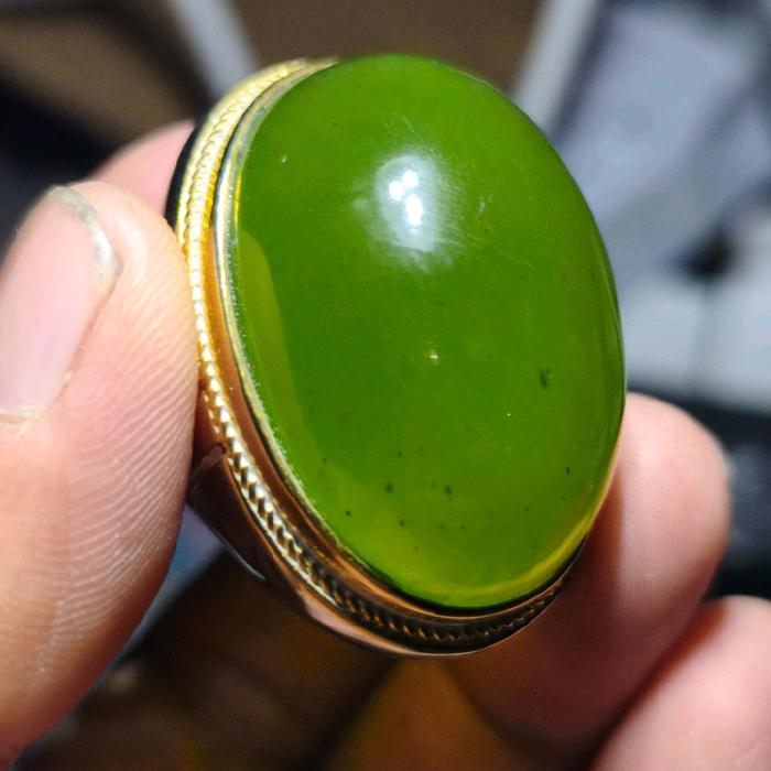 batu cincin giok Aceh jumbo glass