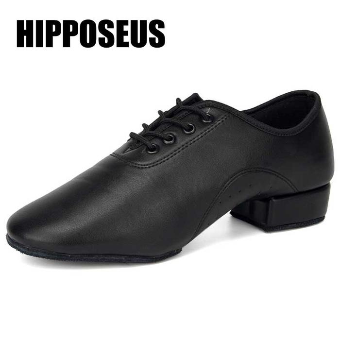 Men Latin Tango Dance Shoes Salsa Modern Tango Leather Ballroom Dance