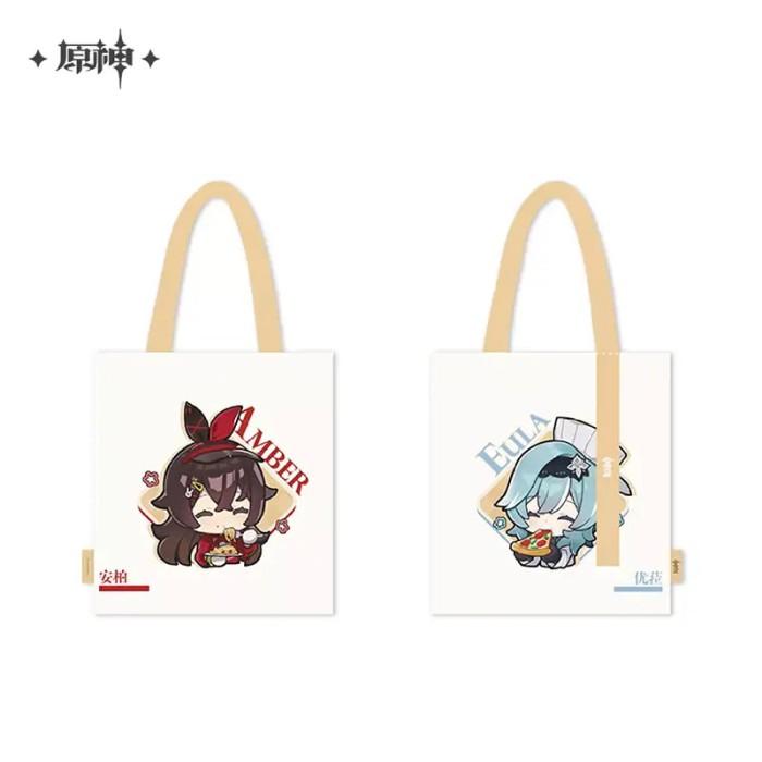 Genshin Impact Pizza Hut Theme Totebag - Official Merchandise Termurah