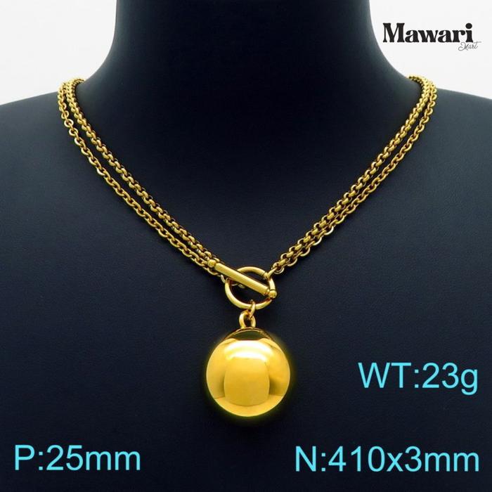 Kalung Liontin Mutiara Besar Gold Silver | Kalung Emas Mutiara Besar Emas Silver | Kalung Cantik