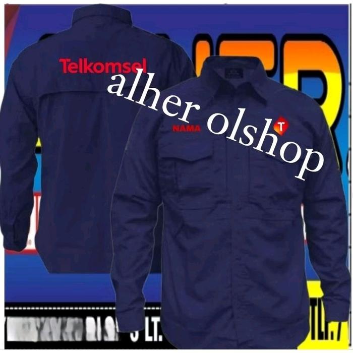 kemeja tactical Telkomsel baju tactical Telkomsel seragam tactical Telkomsel kemeja Telkomsel baju T