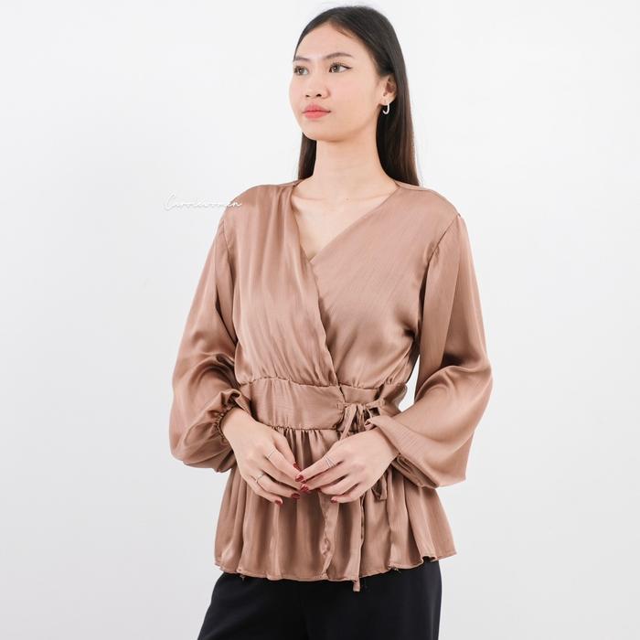 SHENINA WRAP BLOUSE WANITA HIJAB & BUSUI FRIENDLY