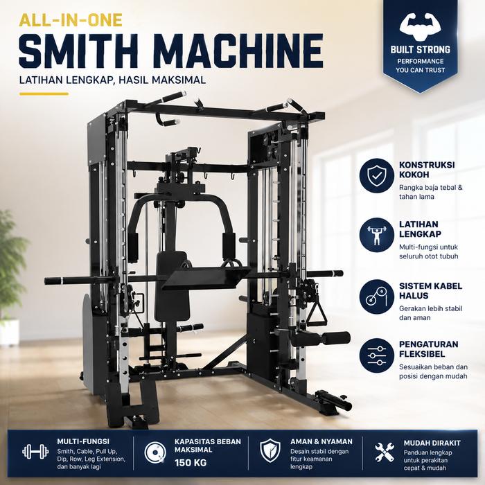 Smith machine-uf 20 ufo-smith multifungsi-smith machine-home gym-gym home