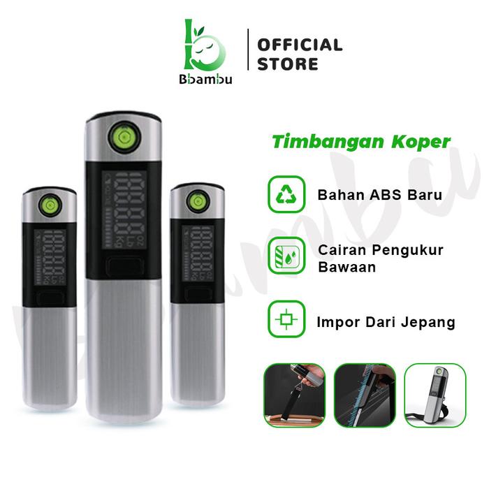 Bbambu 50kg Travel Hanging Digital Luggage Scale Portable Stainless Steel Luggage Scale