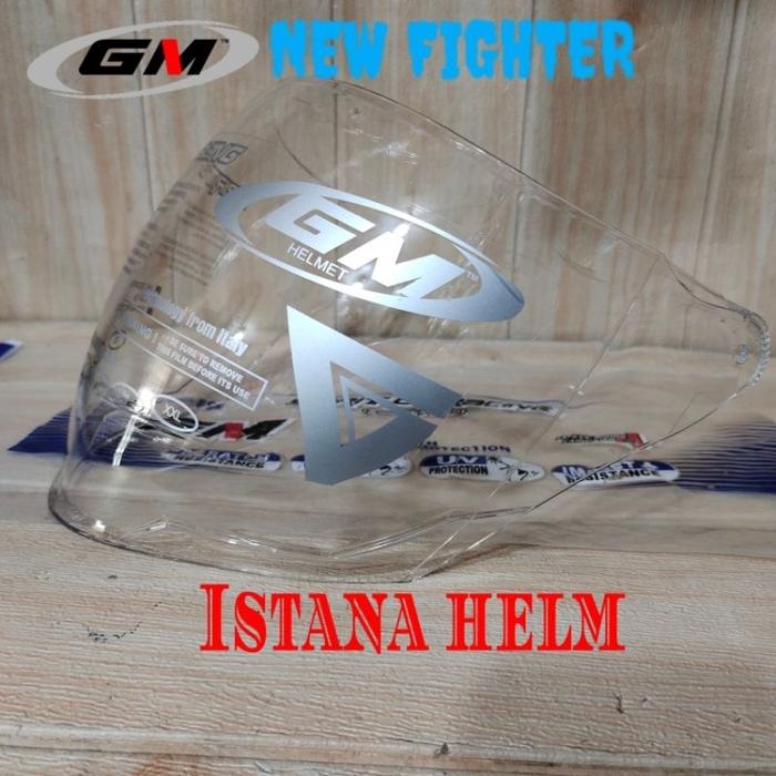 KACA HELM | VISOR HELM GM NEW FIGHTER CLEAR ORIGINAL 100%