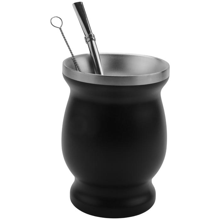 Double-Wall Stainless Yerba Gourd Mate Tea Set Coffee Water Mate Tea