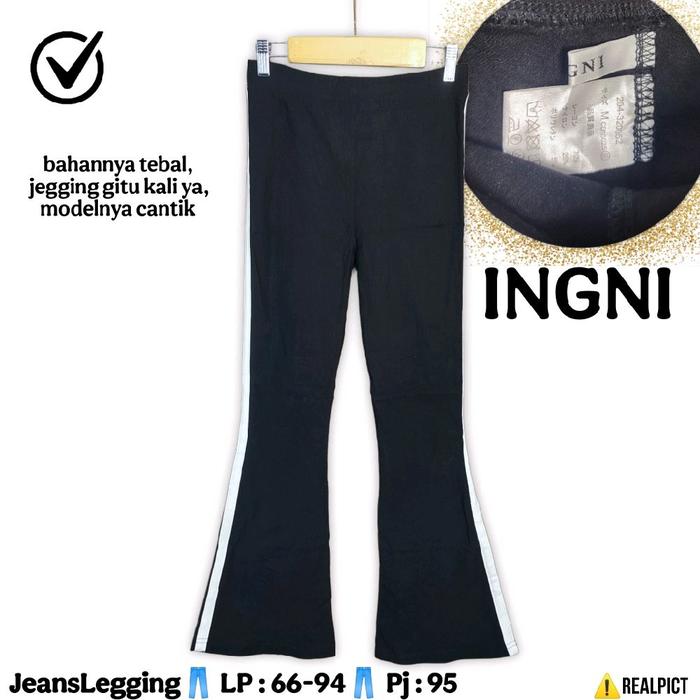 INGNI Celana Cutbray Size S M Jegging Olga Olahraga Bawahan Panjang Model CB Duyung Peplum Keren Hit