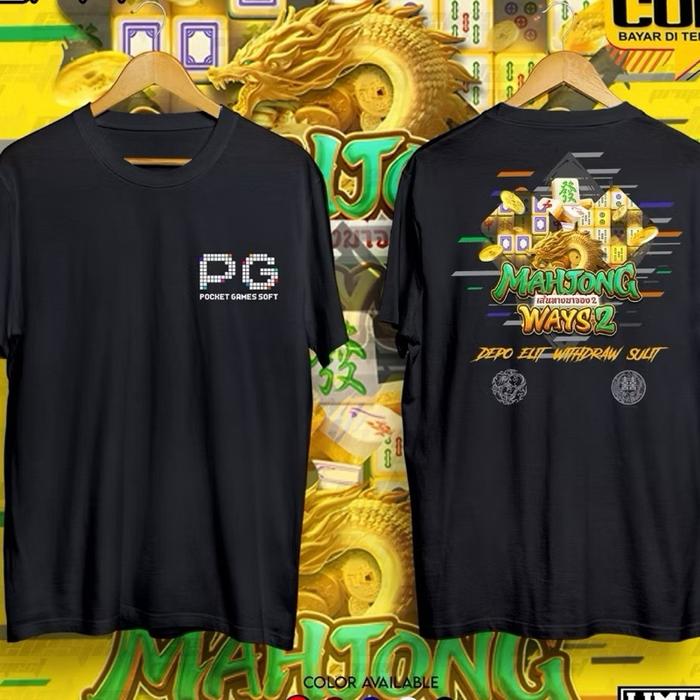 Kaos Mahjong Ways 2 PG Soft / Baju PG Soft Mahjong Ways 2 / kaos distro slot PG soft Mahjong Ways pr