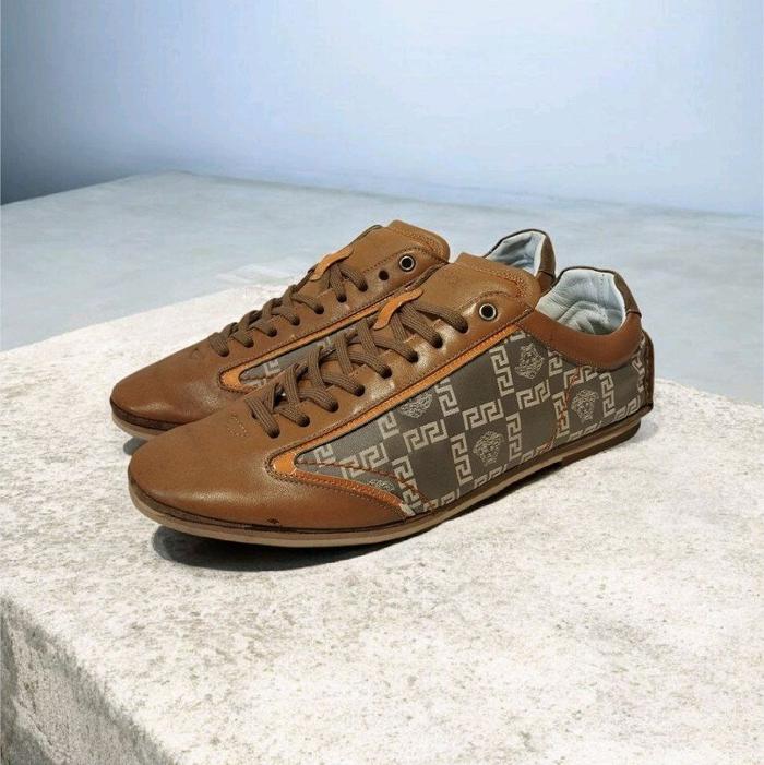 Versace Monogram Lace Up Shoes Original