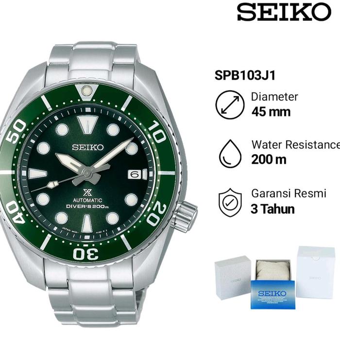 Seiko Prospex SPB103J1 Sumo Hulk Jam Tangan Pria Original