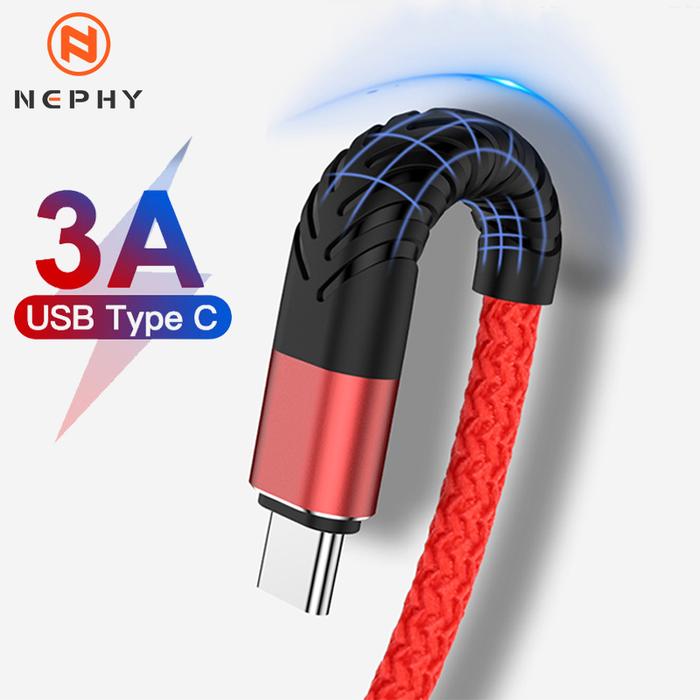 USB Type C Cable 3A Fast Charging Mobile Phone USBC Charger USB C Cord For Huawei Xiaomi Redmi Samsu