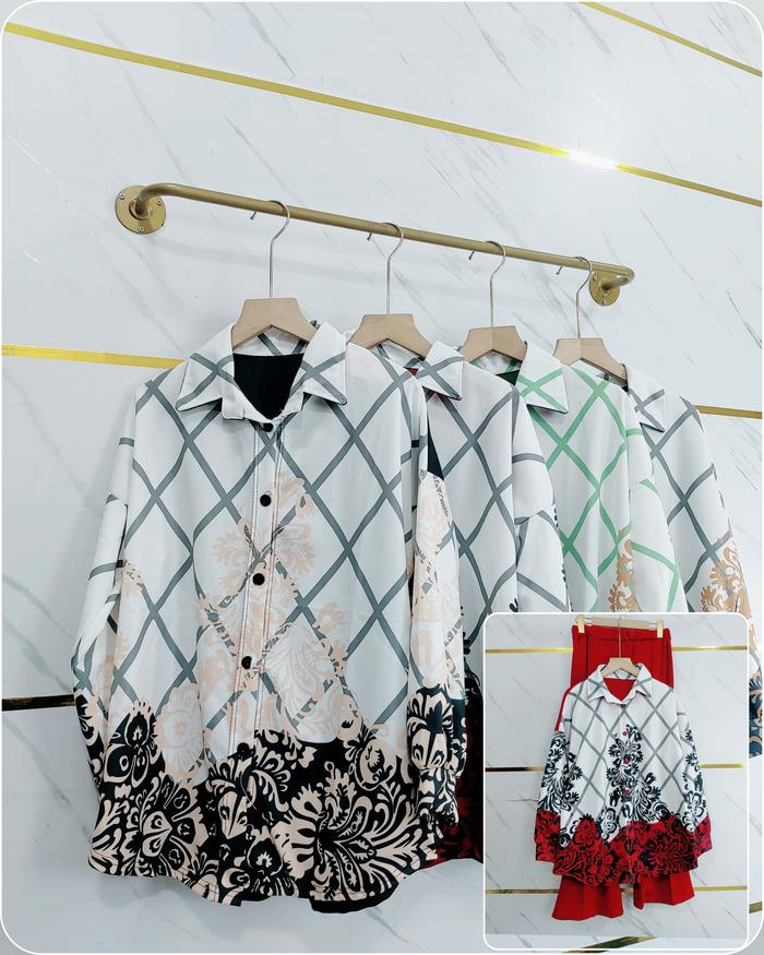 TOS 542 -setelan oneset wanita dewasa - set keyra & celana cutbray ( produk lokal ) #setelan baju ce