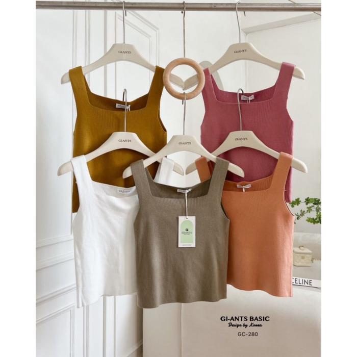 NEW! GIANTS TANKTOP 014 BASIC WANITA RAJUT KOREAN