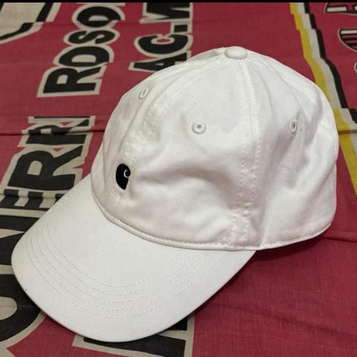 Topi Carhartt WIP Madison Logo Cap White Original (Warna Langka)
