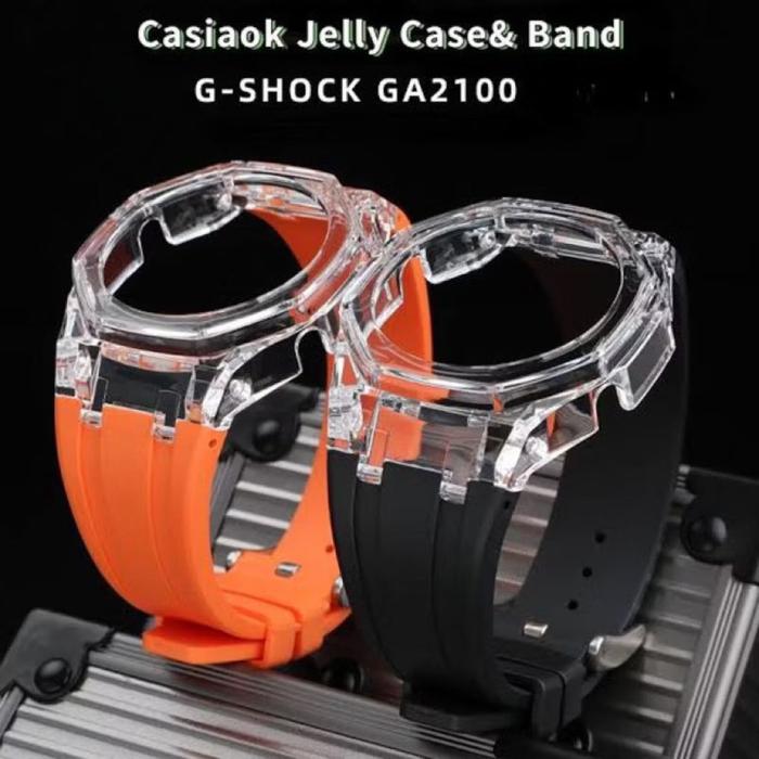 bnb ga2100 custom bezel strap ga-2100 oak resin bezel resin mod g-shock ga-2100