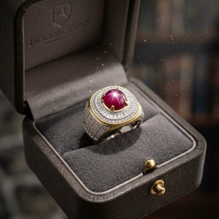Natural Permata Ruby Star Mozambique