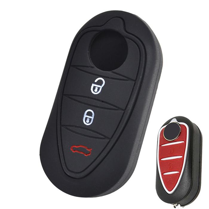 3 Button Silicone Flip Key Cover Case Fob Shell For Alfa Romeo Mito