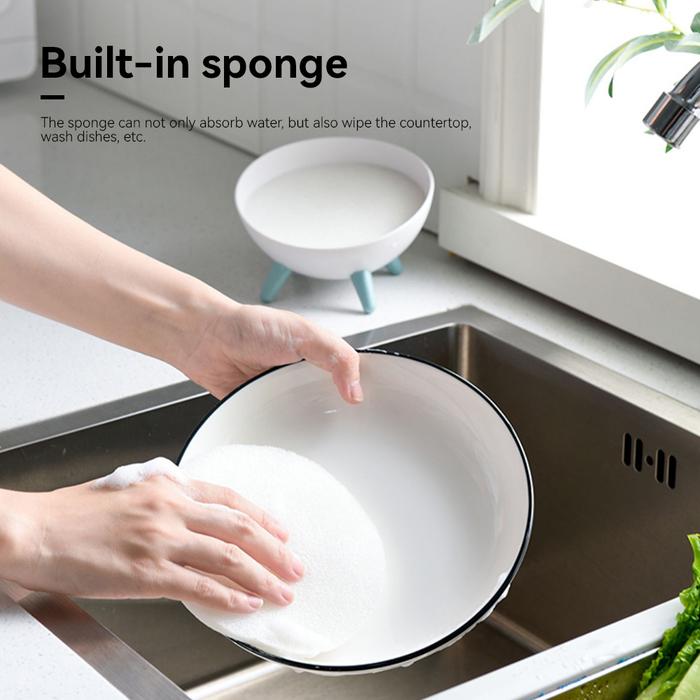 Soap Holder with Sponge and Drainage Base Hemisphere Shape for