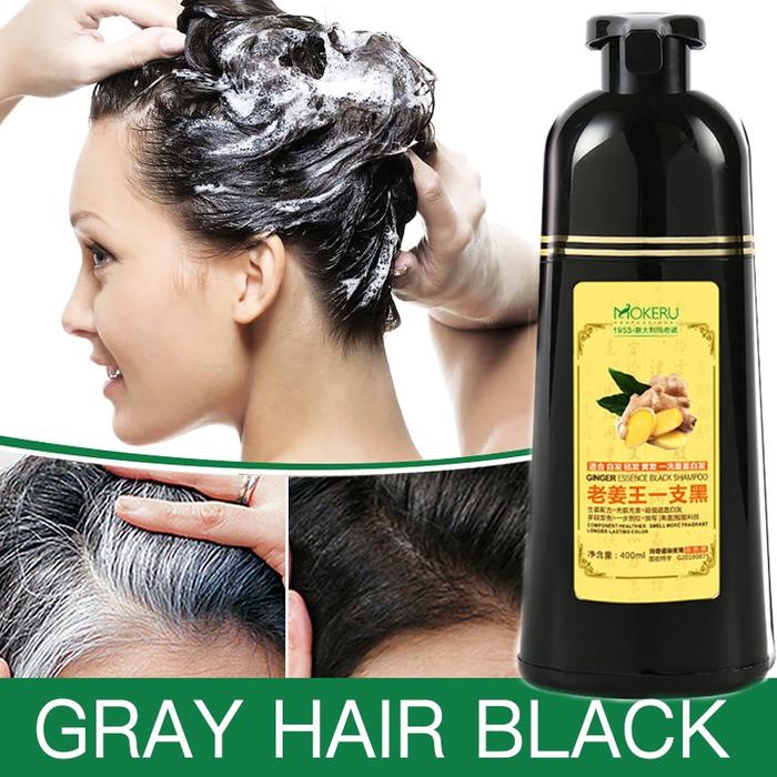 1pc Mokeru Natural Fast Hair Dying Shampoo Ginger Hair Dye Permanent