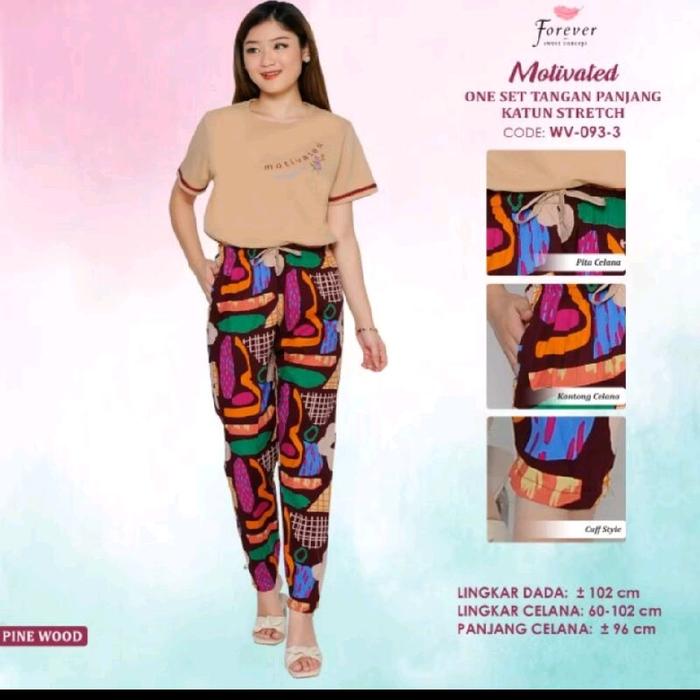 TERMURAH Setelan FOREVER Sweet Concept Baju Tidur WV 093 - 3, WV 178 - 1, WV 180