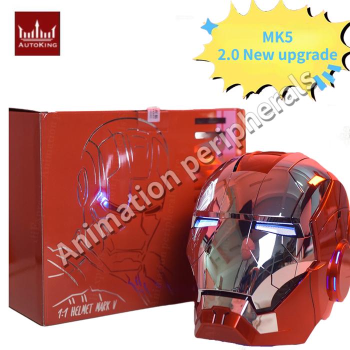 in stock AUTOKING MK5 2.0 Upgrade 1/1 Iron Man Mark5 Helmet Wearable