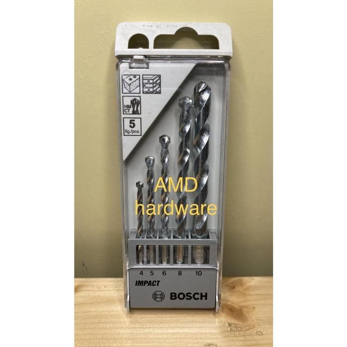 - MATA BOR BETON TEMBOK SET 5PCS 4 5 6 8 10 MM DT (BOSCH,MAKITA,NACHI)