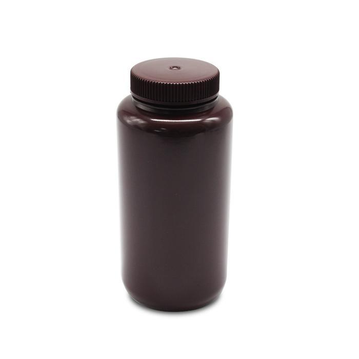 Plastic reagent bottle wide mouth HDPE coklat amber 8mL 15mL 30mL 60mL 125mL 250mL500mL 1000mL botol