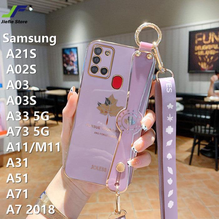 JieFie Casing Ponsel Daun Maple untuk Samsung, Casing Ponsel Samsung