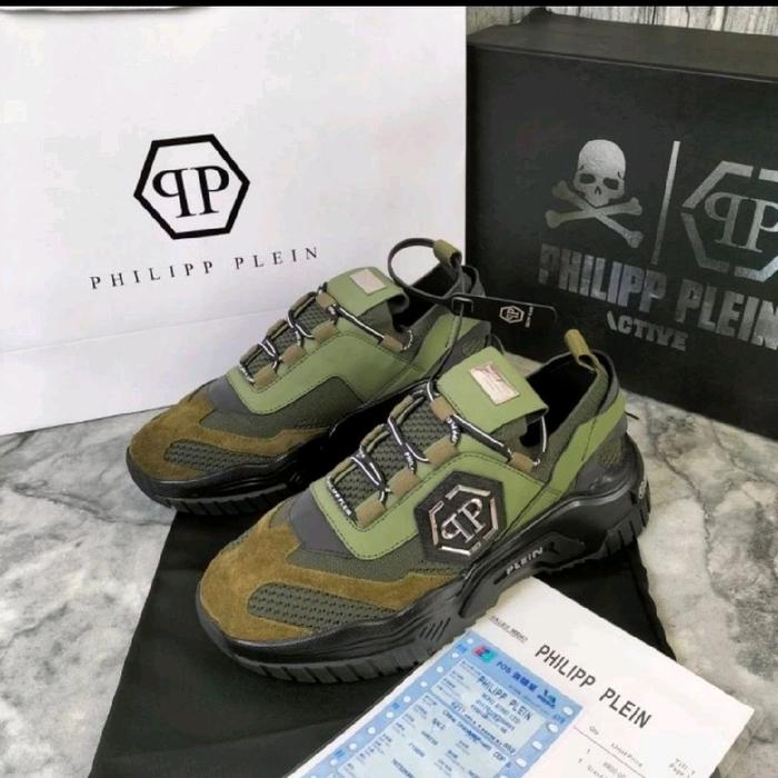 SEPATU SNEAKER PRIA PHILIP PLEIN GREEN