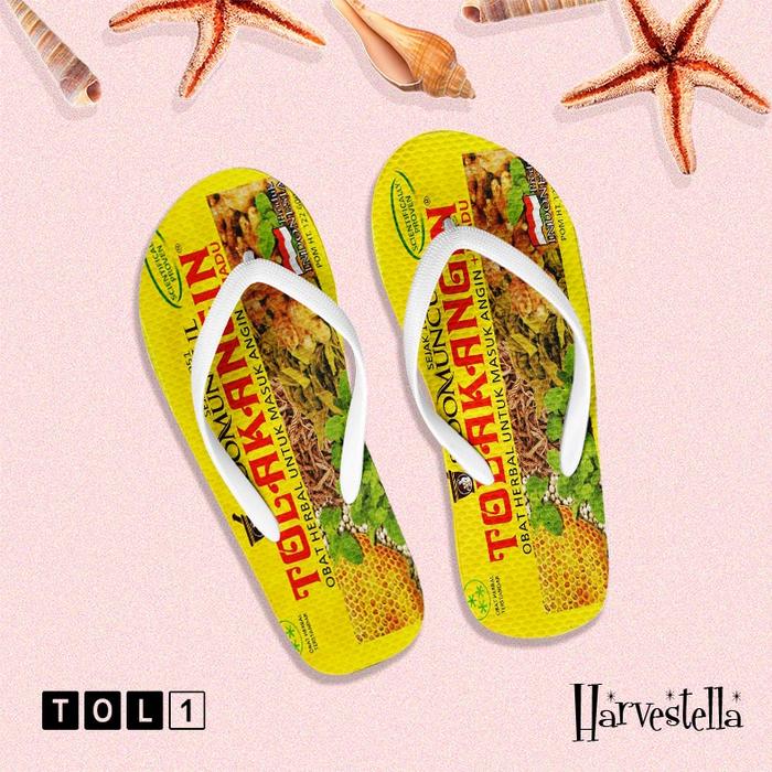 [SANDAL JEPIT] Sandal Jepit tolak angin cair (TO),  Harvestella Sendal Jepit Cowo Pria Wanita Peremp