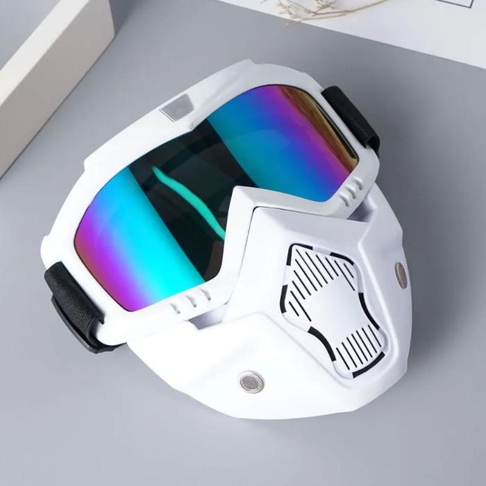 kacamata google mask / kacamata motor cross / kacamata trail retro Google glass masker + kacamata