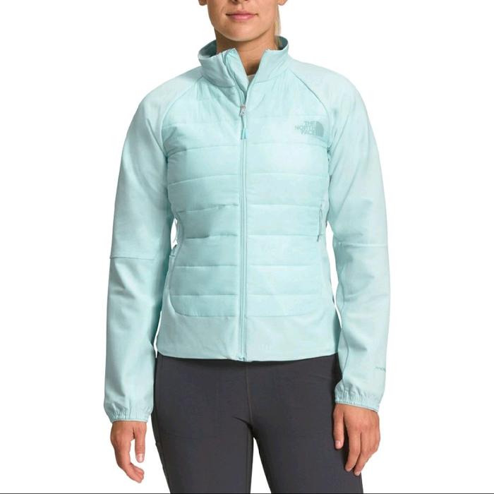 THE NORTH FACE WOMEN'S SHELTER COVE HYBRID INSULATED MINERAL BLUE JAKET HIKING TREKKING WINTER ORIGI