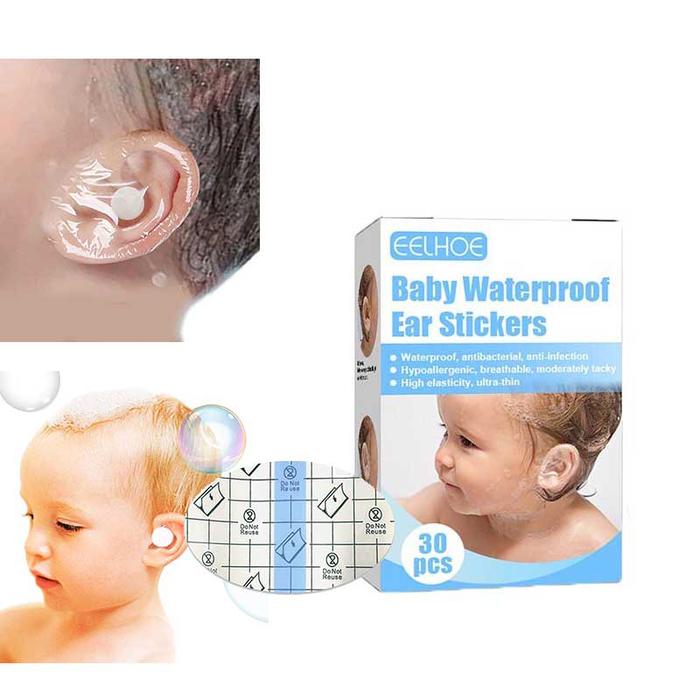 30pcs/Box Baby Ear Sticker / Stiker Pelindung Mandi Telinga Bayi / Penutup Telinga Mandi Bayi / Stik