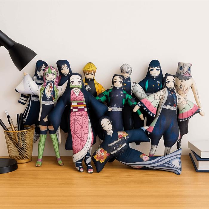 New Anime Demon Slayer Tomioka Giyu Kamado Tanjirou Kamado Nezuko Agatsuma Zenitsu Twistable Shape P