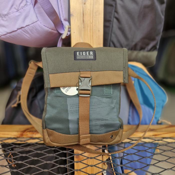 SLING BAG EIGER 7184 RIVULET POUCH BAG-2L-OLIVE-TAS SELEMPANG COWOK-DAILY USE FASHION PRIA