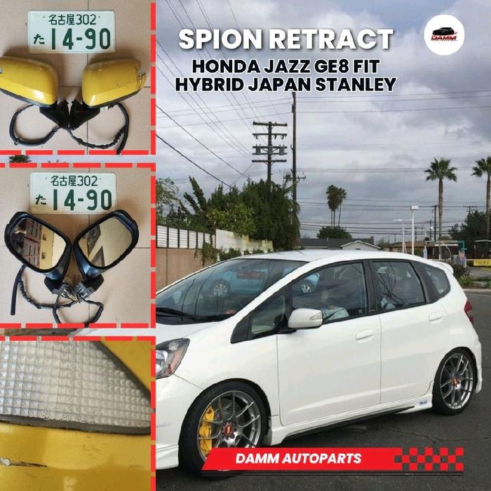 Original Spion Retract Honda Jazz FIT GE8 Hybrid Japan Stanley