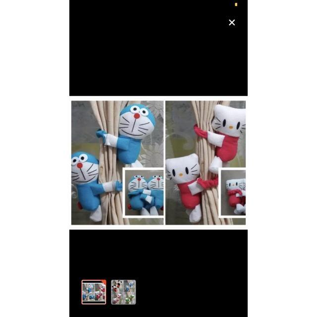 (Boneka) Ikat Hordeng Boneka/Pengikat Hordeng / Ikat Gorden Gordyn Boneka Ikat Hordeng Sepasang 2Pcs