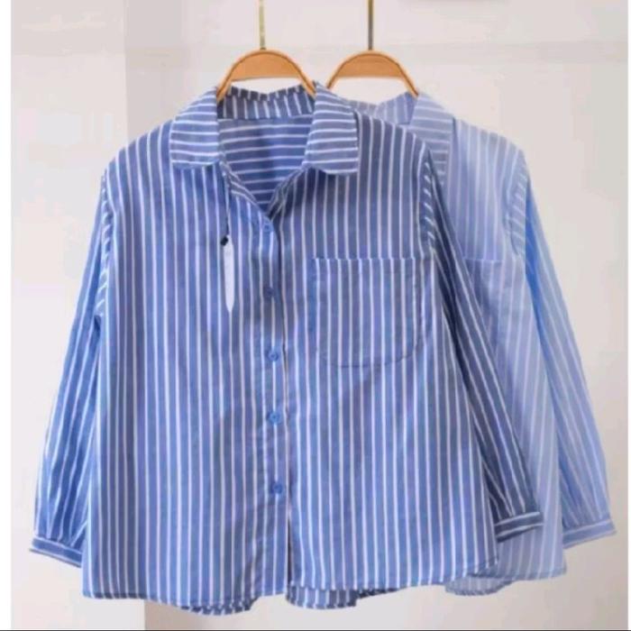 Kemeja katun poli zawa premium