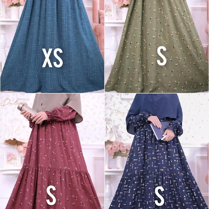 (BEST SELLER) DITSY NIGHTGOWN JULI 2024 // GAMIS WANITA MUSLIM TERLARIS MOTIF KEKINIAN DASTER TERBAR