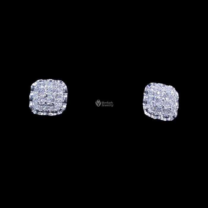 Giwang Anting Berlian Eropa Asli Emas 70% 17K Natural Diamond
