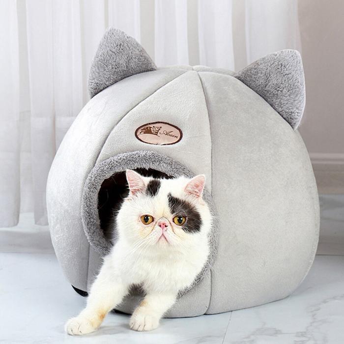 Tempat Tidur Hewan Peliharaan Kucing Cat House Tent M - HTC01 - 7CHX9RGY Gray